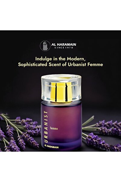 Al Haramain Urbanist Femme | Women’s Perfume | Long-Lasting Fragrance | Musk, Amber Notes | Eau De