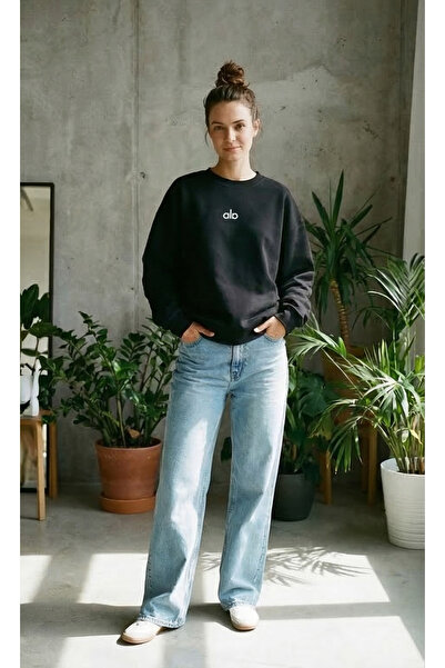 ZAVIXO Γυναικείο Premium Φούτερ Oversize με Τρεις Κλωστές και Στάμπα – Μοντέρ...