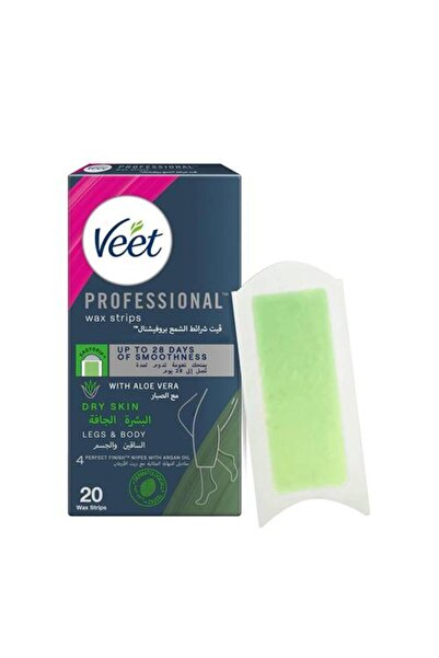 Veet Easy-to-Use Gel Wax Strips for Dry Skin 20 Strips