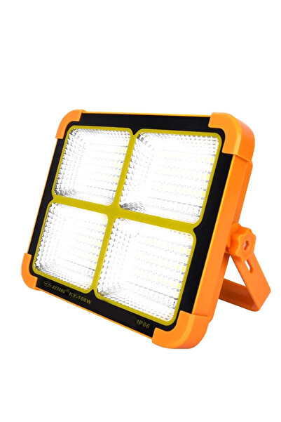 KEYANG كشاف LED قابل لإعادة الشحن مع شحن بالطاقة الشمسية وUSB