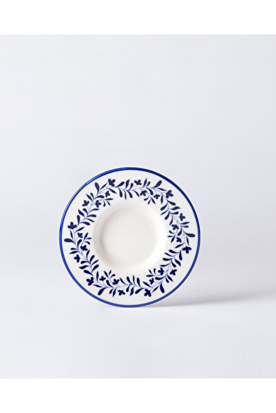 Madame Coco طقم أطباق شاي لوكس كورون من 6 قطع - أزرق/أبيض