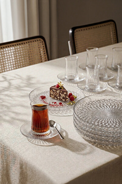 Perotti Milano 18 Parça Cam Çay İkram Seti