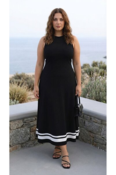 Kokosh moda Rochie lungă de vară din viscoză, cu decolteu rotund, cu bretele ...