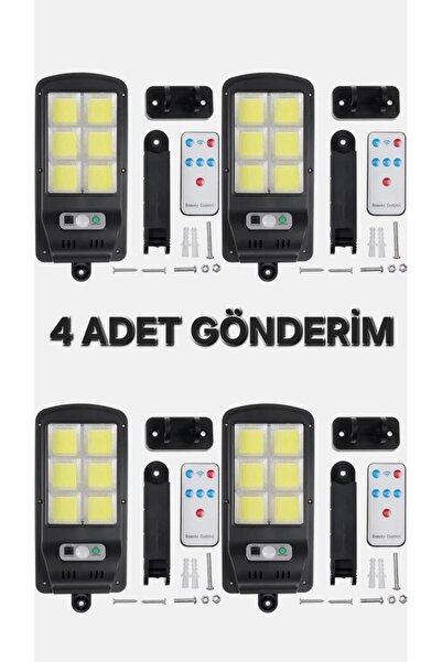 aradıgın 4 Adet Güneş Enerjili Akşam Otomatik Yanan Aydınlatma Projektörü