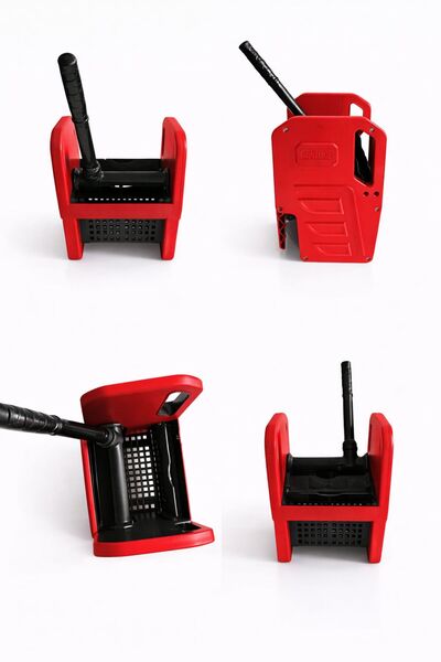 UMBEX PLUS Umbex-Çift Kovalı Krom Plastık Araba ve Tek Kovalı Temızlık Arabas...