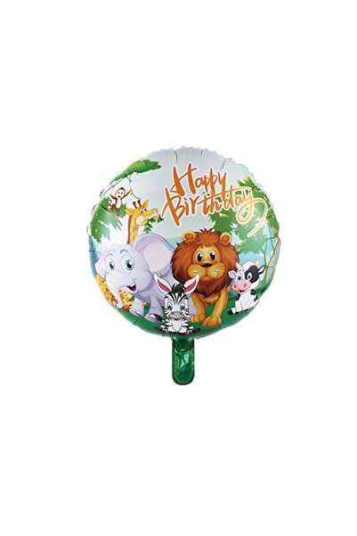 MP Mirific Party Balon din folie de aluminiu cu imprimeu animal, La mulți ani