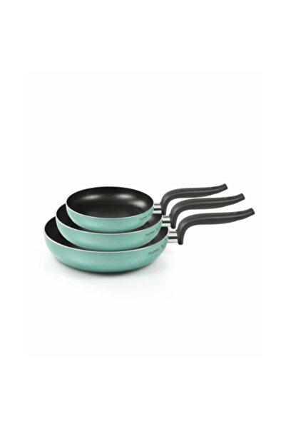 Flonal Set of 3 Flonal pans, The Wall, size 20/24/28cm, Turquoise