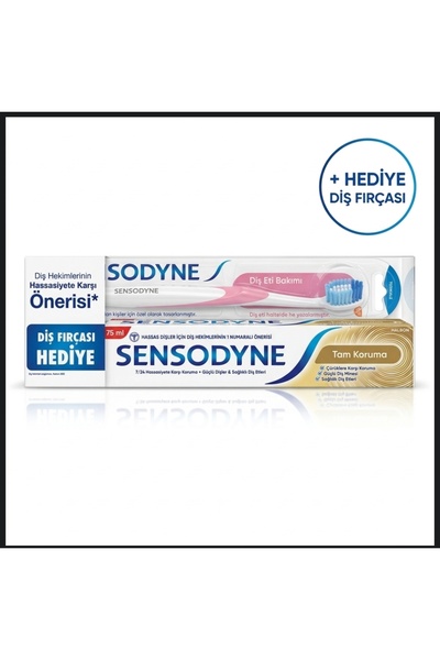Sensodyne Tan koruma Beyazlatıcı Diş Macunu 75 ml+Diş Fırçası S99