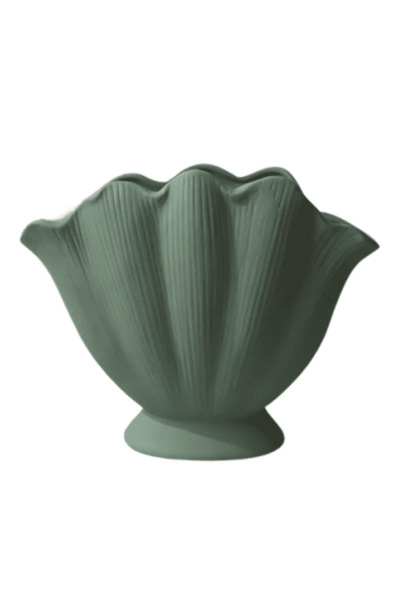 Nonno dekor Ceramic 26X20 Oyster Vase, Decorative Vase, Decorative Trinket Mu...