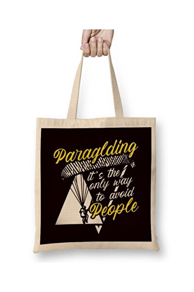 dekado Paragliding Paraglider Introverted Skydiving Parachuting Sky Tote Bag ...