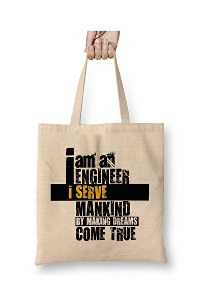 dekado I Am An Engineer 03 Cloth Bag Long Handle