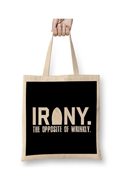 dekado IPA Lot When I Drink Funny Beer Pun Distressed Cloth Bag Long Handle