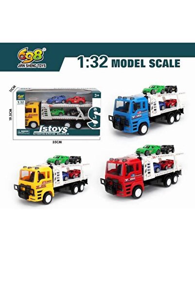 MAKSIK Autocamion de remorcare cu un set de mașinuțe 1:32 MIX