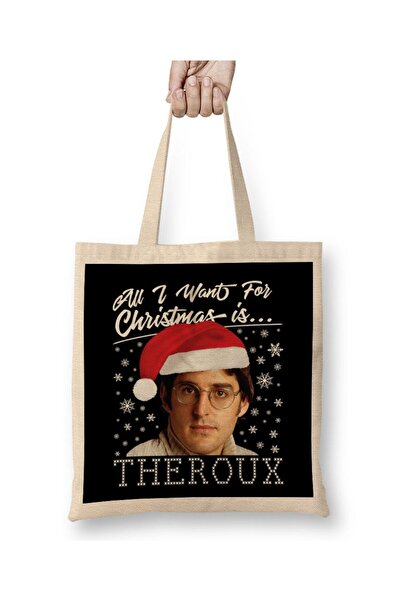 dekado لويس كل ما أريده لعيد الميلاد هو حقيبة قماش Theroux بمقبض طويل