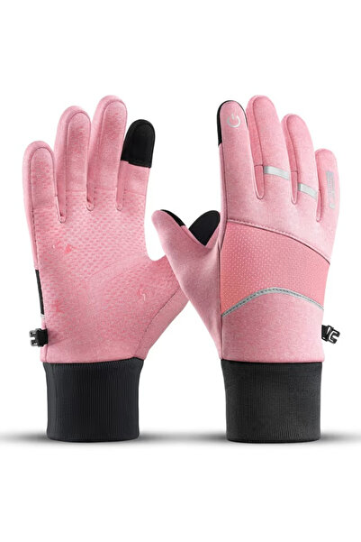 Vilico Pink winter gloves for women, ideal for cycling, waterproof, non-slip M