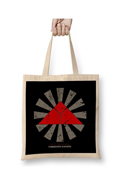 dekado Cyberdyne Systems Retro Japanese Terminator Tote Bag Long Handle
