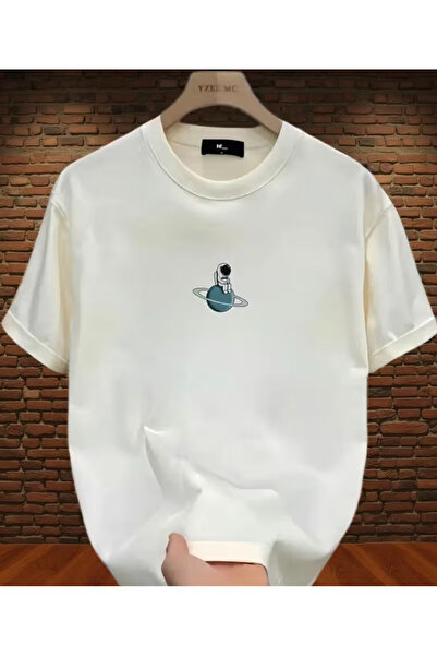 LİNA06 New Men'S Summer Pullover Casual T-Shirt, Casual T-Shirt, Astronaut Pa...