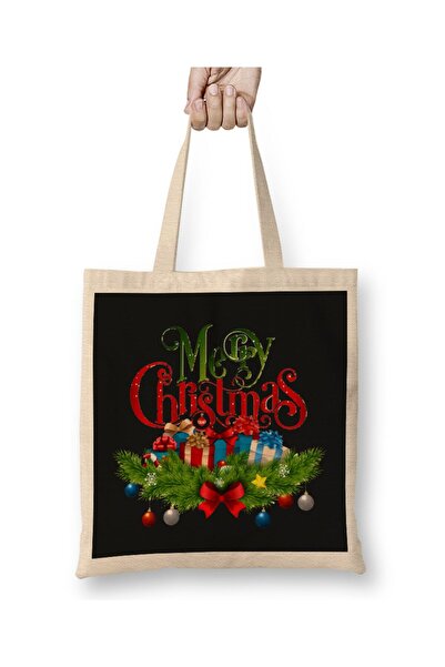 dekado New Year New Year Concept Merry Christmas 010 Cloth Bag with Long Handle