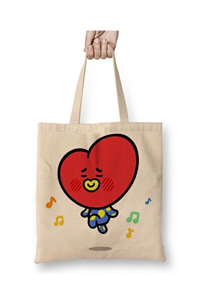 dekado حقيبة قماش Bt21 Tata Bts بمقبض طويل