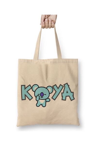 dekado حقيبة قماش Bt21 Koya Bts بمقبض طويل