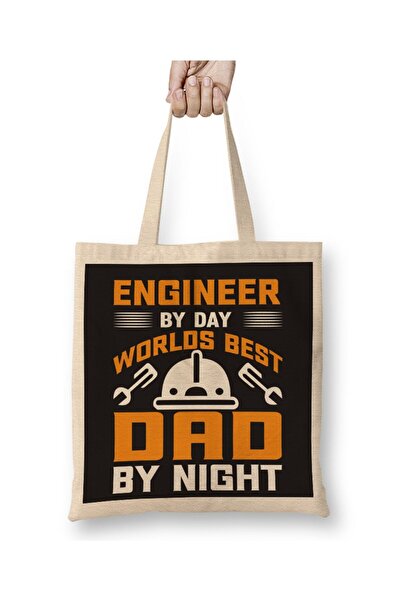 dekado Mens Dad And Engineer Funny Fathers Gift Ideas 02 Cloth Bag Long Handle