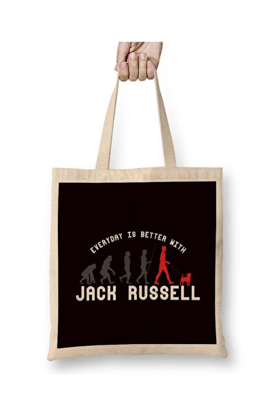 dekado Evolution Jack Russel Terrier Owner Dogs Dog Tote Bag Long Handle