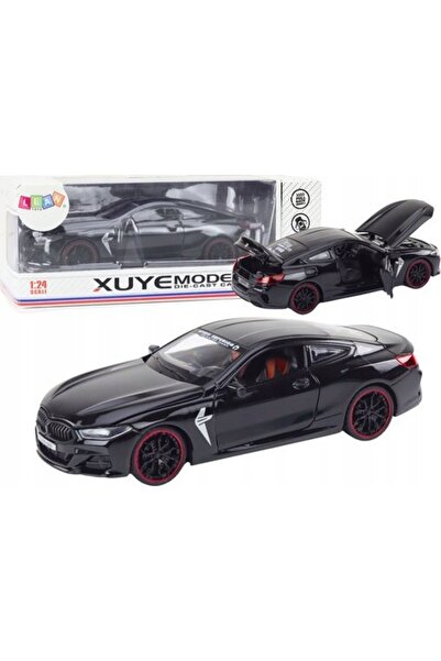 LeanToys Mașină sport metalică cu fricțiune, elemente deschizibile, 1:24, negru