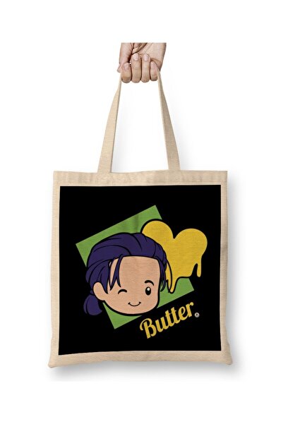 dekado Bts Butter Chibi Jungkook Butter Tote Bag Long Handle