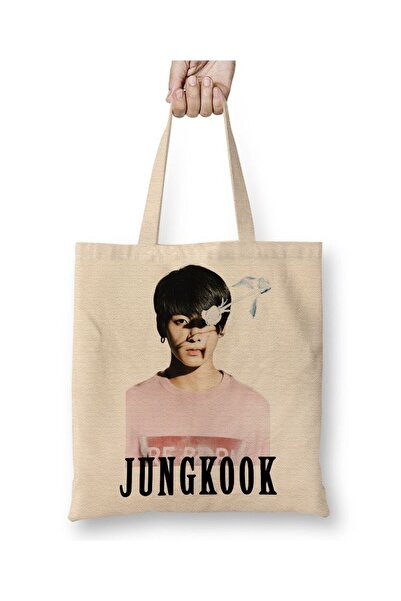 dekado حقيبة قماش BTS Jungkook 03 بمقبض طويل