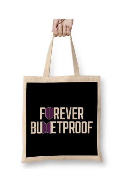 Generic Brand Bts Army Forever Bulletproof Cloth Bag Long Handle