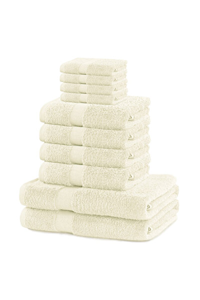 Deco King Set of 10 bath towels, cotton, Marina, 2x70x140 cm, 4x50x100 cm, 4x...