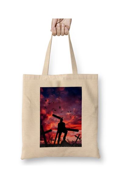 dekado Denji Chainsaw Man Tote Bag Long Handle