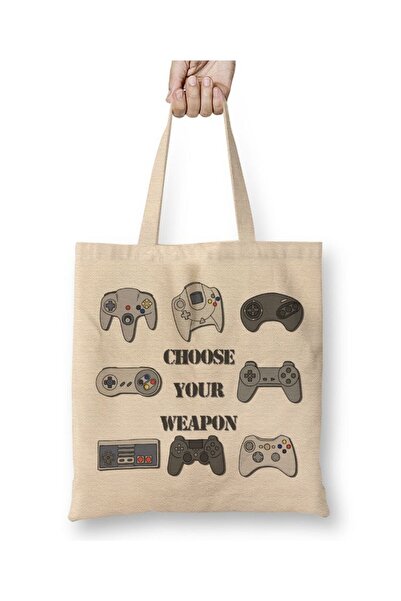 dekado Choose Your Weapon Tote Bag Long Handle