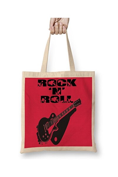 dekado Rock Roll Music Tote Bag Long Handle