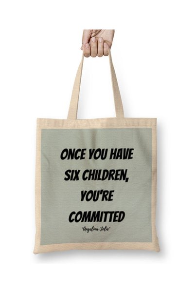 Generic Brand Angelina Jolie Quotes Tote Bag Long Handle