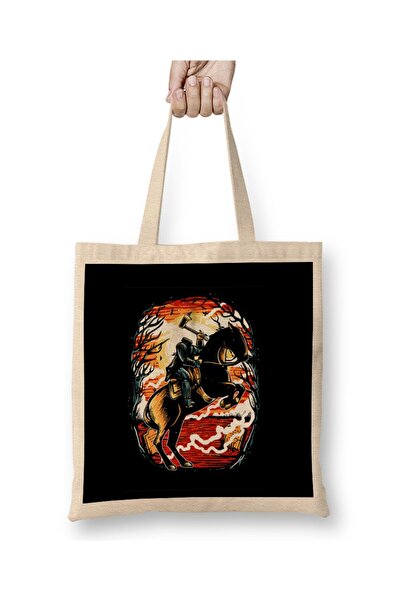 dekado He-Man Christmas Tree Silhouette Tote Bag Long Handle