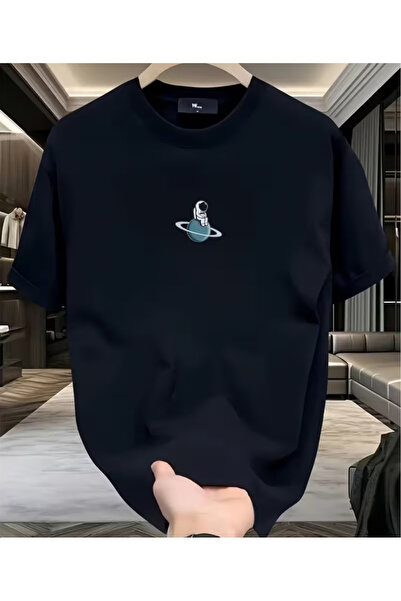 LİNA06 New Men'S Summer Pullover Casual T-Shirt, Casual T-Shirt, Astronaut Pa...