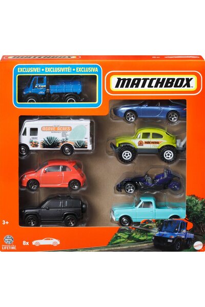 Mattel Games MB MAȘINUȚE DE JUCĂRIE 8 BUCĂȚI HVR81 MIX WB6