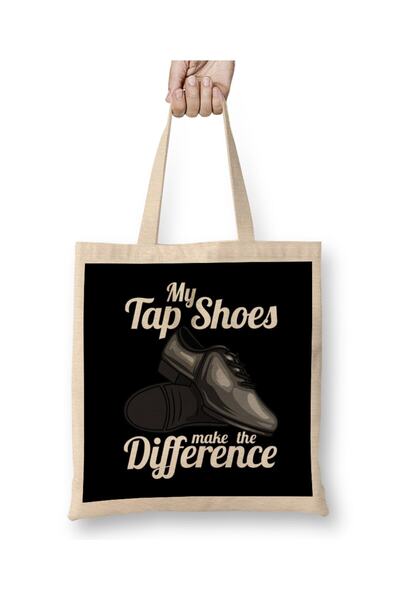 dekado أحذية My Tap Make The Difference حقيبة قماشية للراقص بمقبض طويل