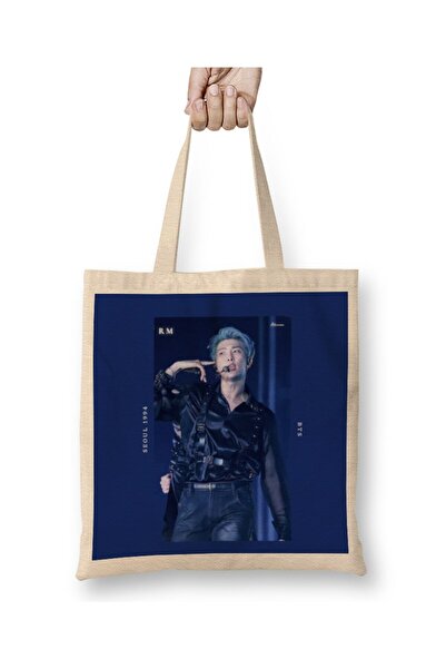 dekado Bts Rm Kim Namjoon Dark Theme Tote Bag Long Handle