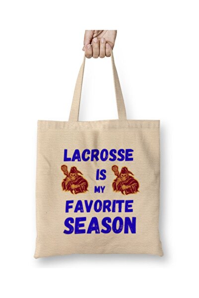 dekado Funny Lacrosse Tote Bag Long Handle