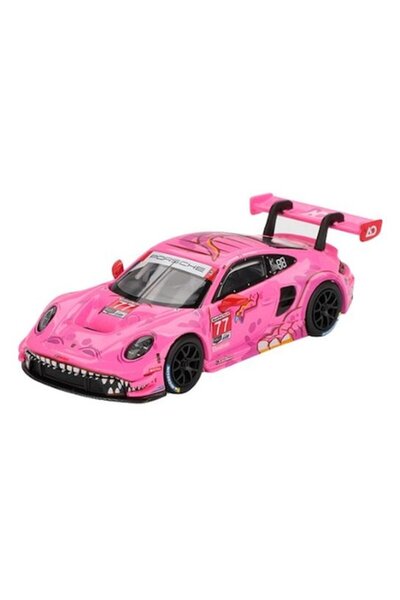 mini gt Porsche 911 (992) Gt3 R # 77 Ao Racing Road America 2024 1:64