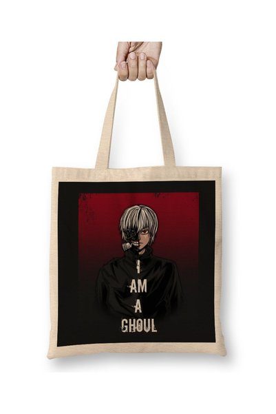 Generic Brand I Am A Ghoul Tokyo Ghoul Tote Bag Long Handle