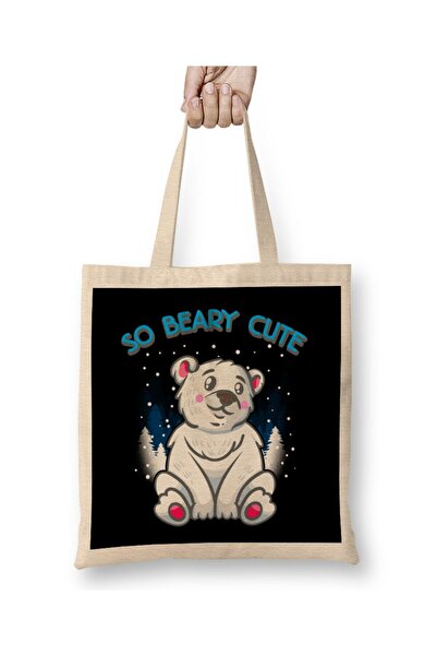 dekado حقيبة يد طويلة من So Beary Cute Adorable Polar Bear Cub Pun