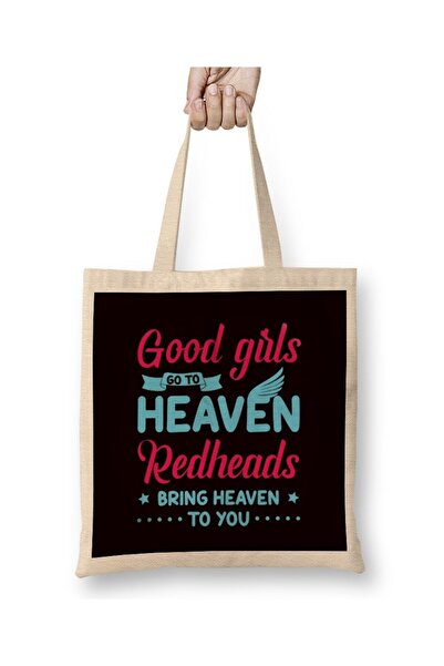dekado Redheads Red Hair Redhead Ginger Freckles Gift Cloth Bag Long Handle
