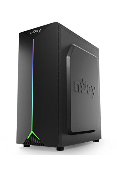 nJoy Carcasă Anil, RGB, Middle Tower, ATX, fără sursă de alimentare, Negru