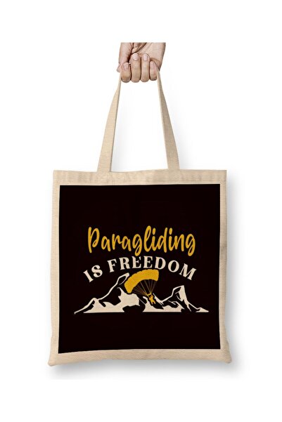 dekado Paragliding Freedom Paraglider Parachuting Skydiving Pilot Tote Bag Lo...