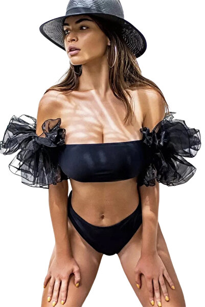 EFAYN.RO Women's swimsuit, 2 pieces, provocative pom pom pattern, fancy summe...