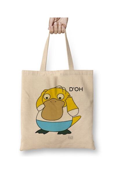 dekado Homerduck حقيبة قماش بمقبض طويل