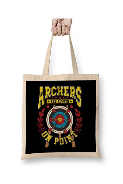 dekado حقيبة قماش لطيفة من Archers Are Always On Point Funny Archery Pun ذات ...